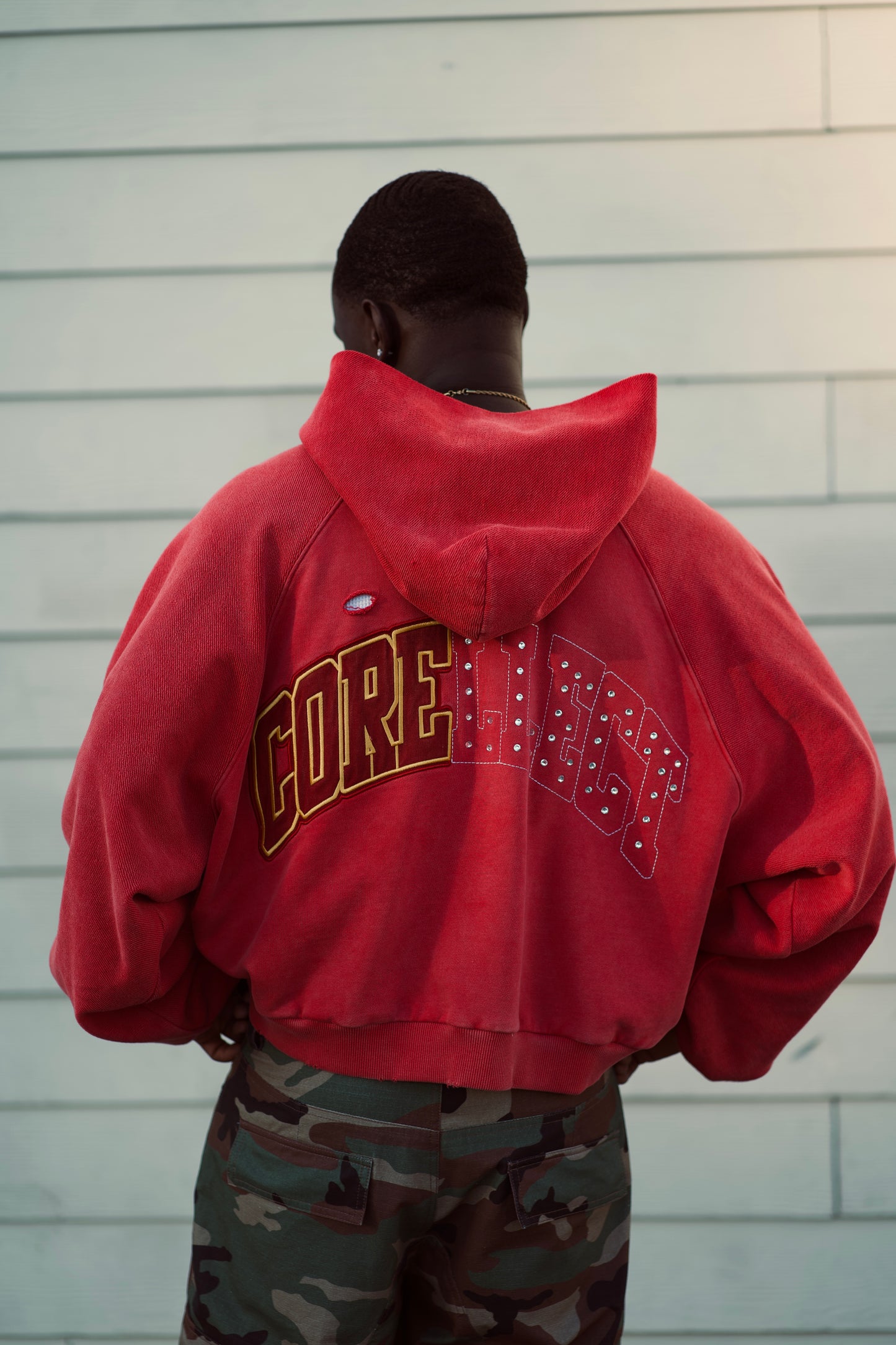 CRLCT® - (BAD DECISIONS) WAFFLE THERMAL LINING HOODIE