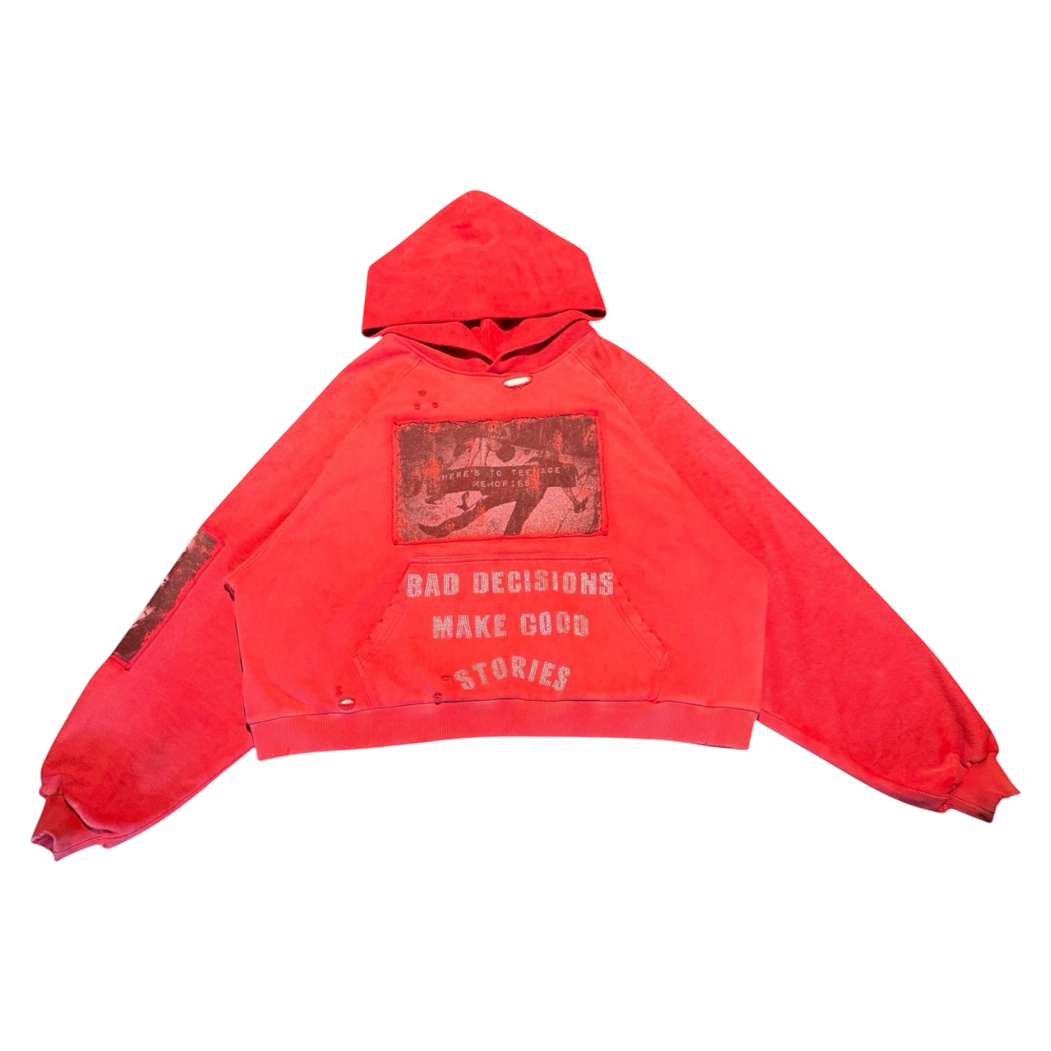 CRLCT® - (BAD DECISIONS) WAFFLE THERMAL LINING HOODIE