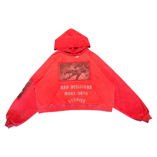 CRLCT® - (BAD DECISIONS) WAFFLE THERMAL LINING HOODIE