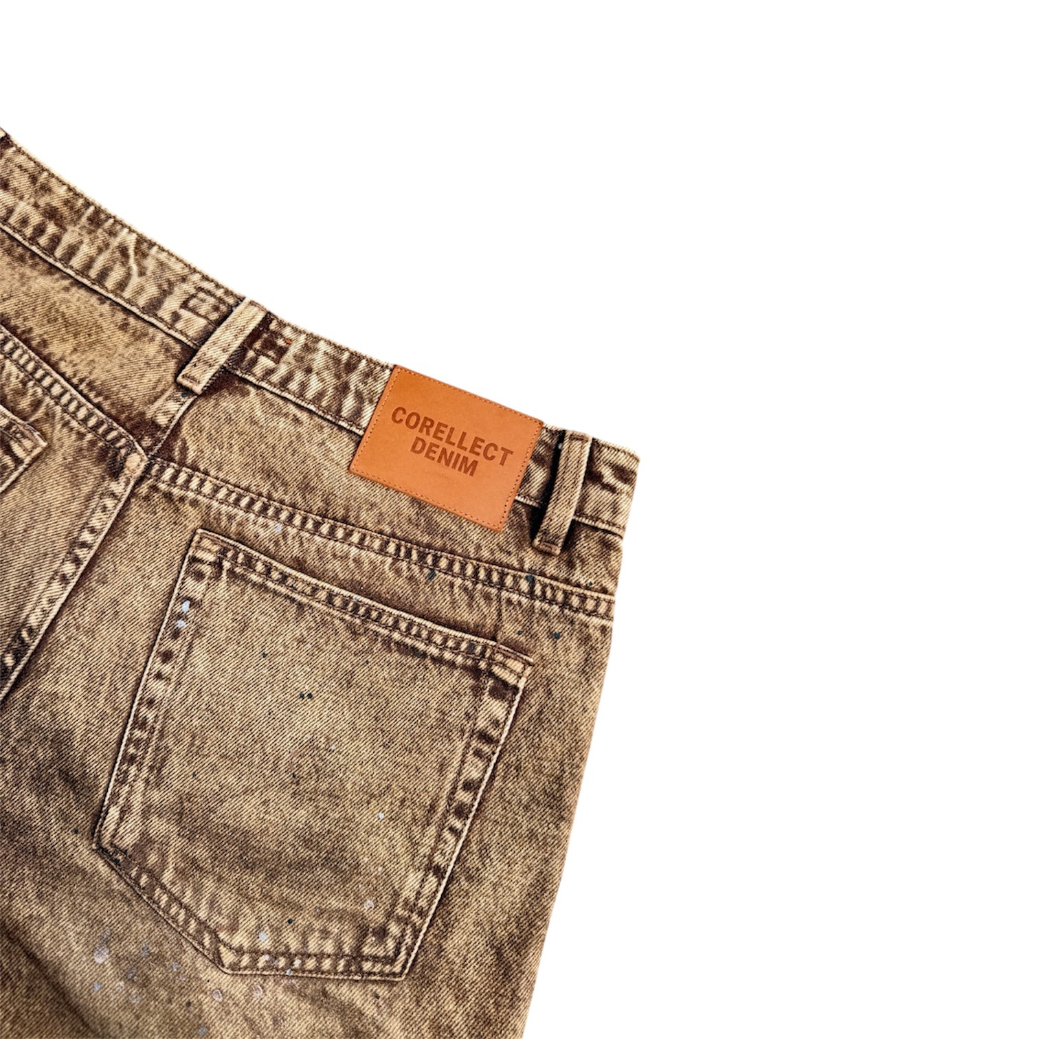 CRLCT® - ( BROWN MUD WASH) BAGGY DENIM