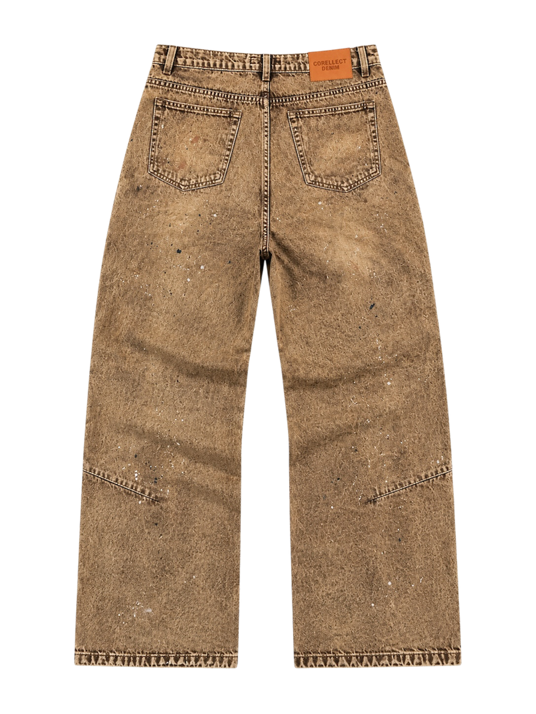 CRLCT® - ( BROWN MUD WASH) BAGGY DENIM